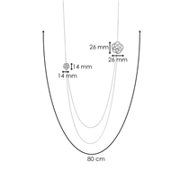 Collar Ti Sento Milano Mujer in Plata Cubic Zirconia 3885ZI/80 - 3885ZI/80